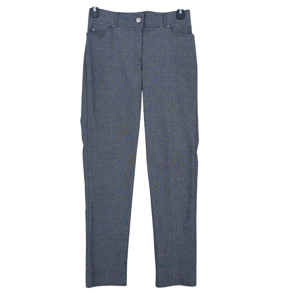 89th + Madison Straight Leg Pants Womens 10 Rayon Blend Gray